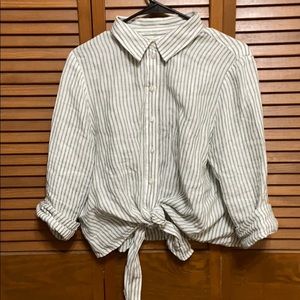 Striped Button Down Shirt